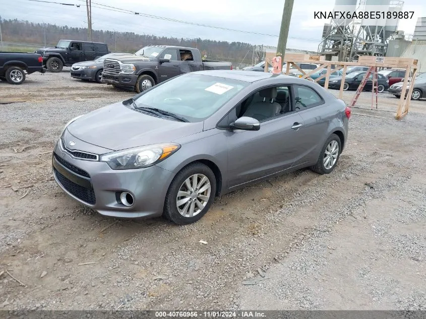 2014 Kia Forte Koup Ex VIN: KNAFX6A88E5189887 Lot: 40760956