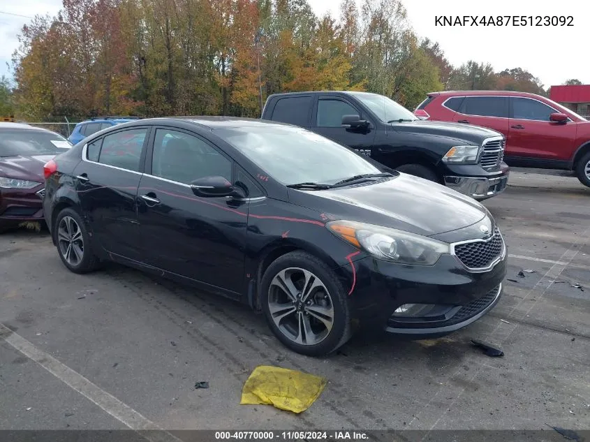 KNAFX4A87E5123092 2014 Kia Forte Ex