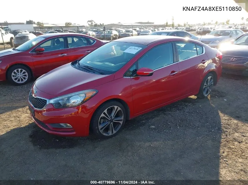 2014 Kia Forte Ex VIN: KNAFZ4A8XE5110850 Lot: 40779696