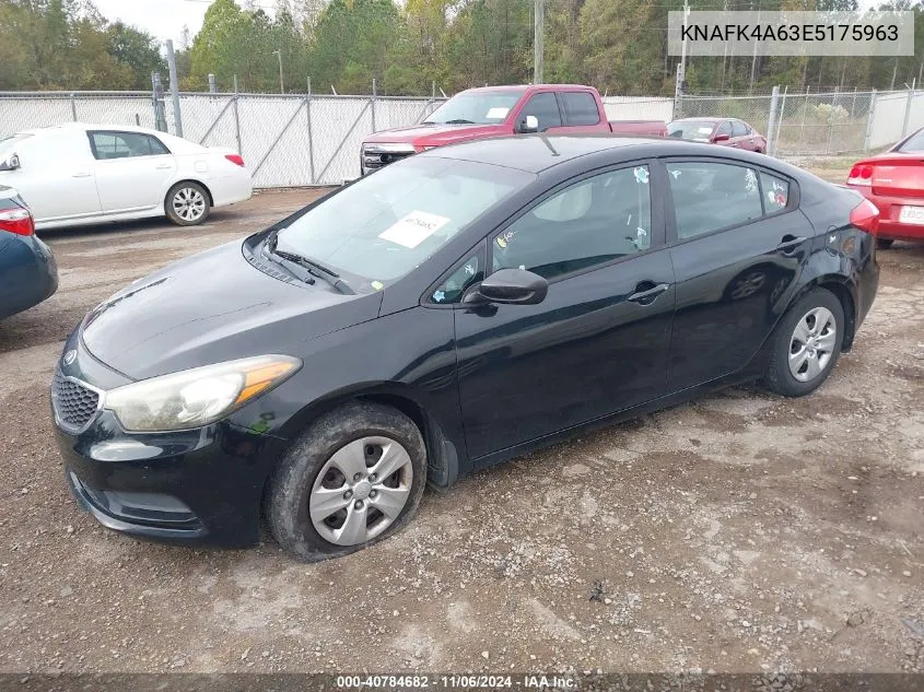 2014 Kia Forte Lx VIN: KNAFK4A63E5175963 Lot: 40784682