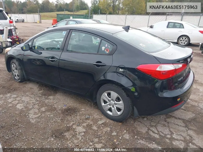 2014 Kia Forte Lx VIN: KNAFK4A63E5175963 Lot: 40784682