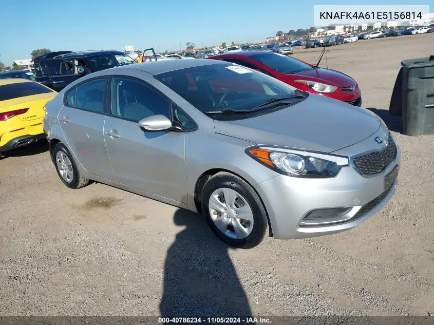 2014 Kia Forte Lx VIN: KNAFK4A61E5156814 Lot: 40786234