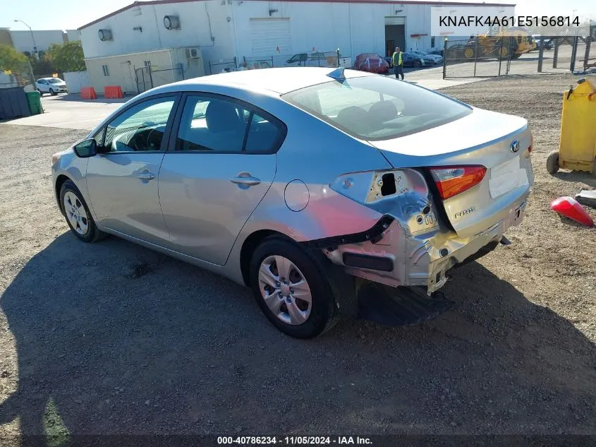 2014 Kia Forte Lx VIN: KNAFK4A61E5156814 Lot: 40786234