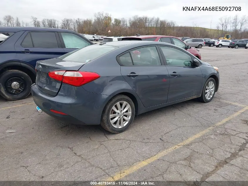 2014 Kia Forte Lx VIN: KNAFX4A68E5092708 Lot: 40793415