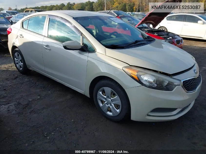 2014 Kia Forte Lx VIN: KNAFK4A6XE5253087 Lot: 40799967