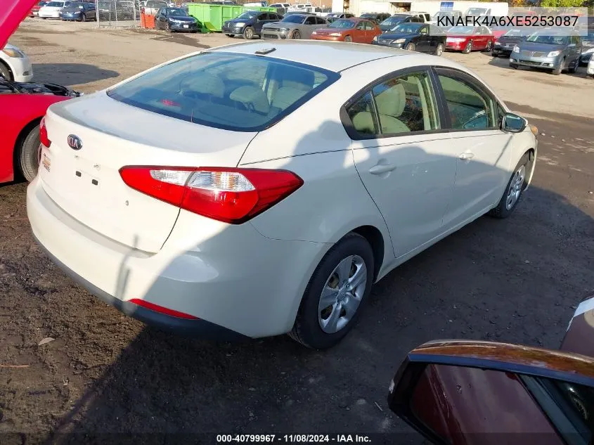 2014 Kia Forte Lx VIN: KNAFK4A6XE5253087 Lot: 40799967