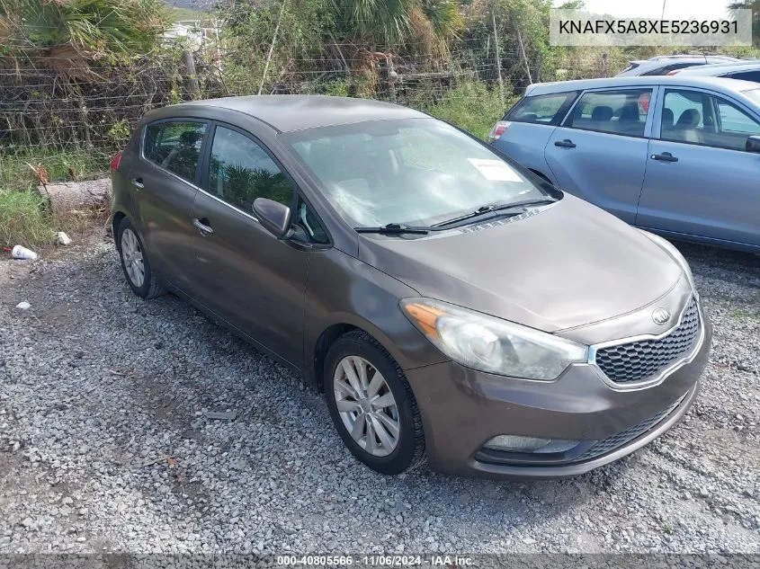 2014 Kia Forte Ex VIN: KNAFX5A8XE5236931 Lot: 40805566