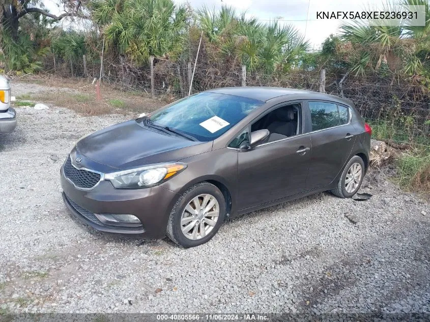 2014 Kia Forte Ex VIN: KNAFX5A8XE5236931 Lot: 40805566