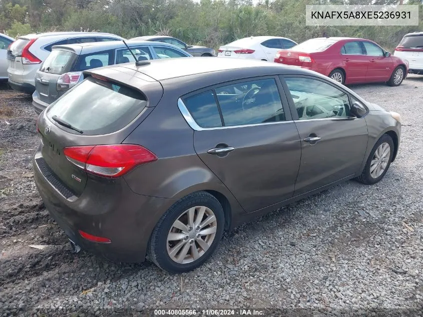 2014 Kia Forte Ex VIN: KNAFX5A8XE5236931 Lot: 40805566