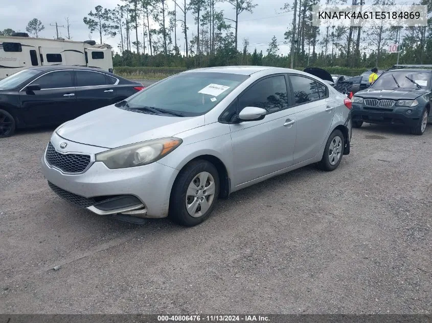 2014 Kia Forte Lx VIN: KNAFK4A61E5184869 Lot: 40806476