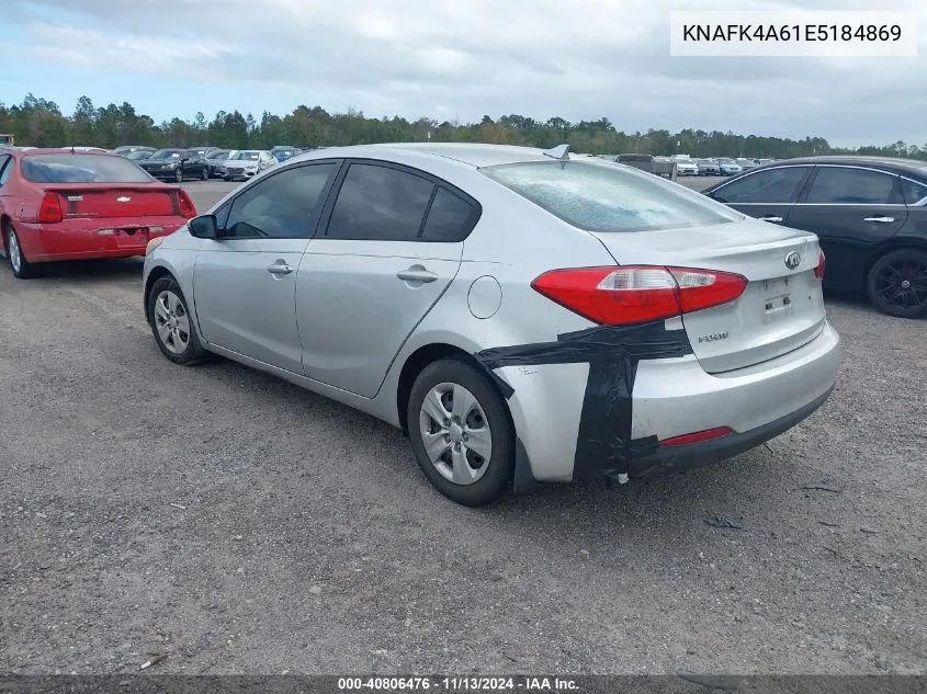 2014 Kia Forte Lx VIN: KNAFK4A61E5184869 Lot: 40806476