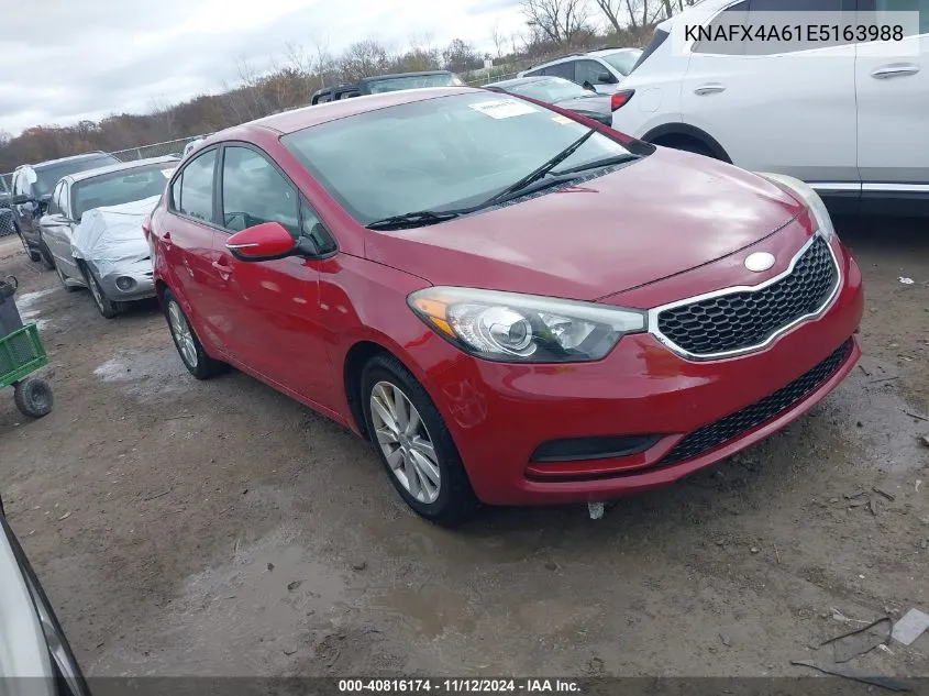 2014 Kia Forte Lx VIN: KNAFX4A61E5163988 Lot: 40816174