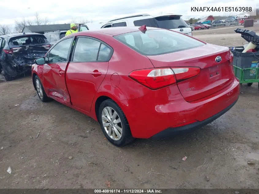 2014 Kia Forte Lx VIN: KNAFX4A61E5163988 Lot: 40816174