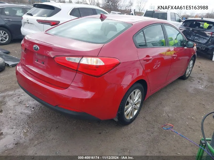 2014 Kia Forte Lx VIN: KNAFX4A61E5163988 Lot: 40816174