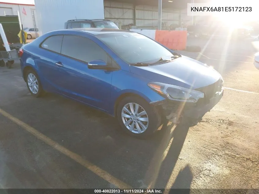 2014 Kia Forte Koup Ex VIN: KNAFX6A81E5172123 Lot: 40822013