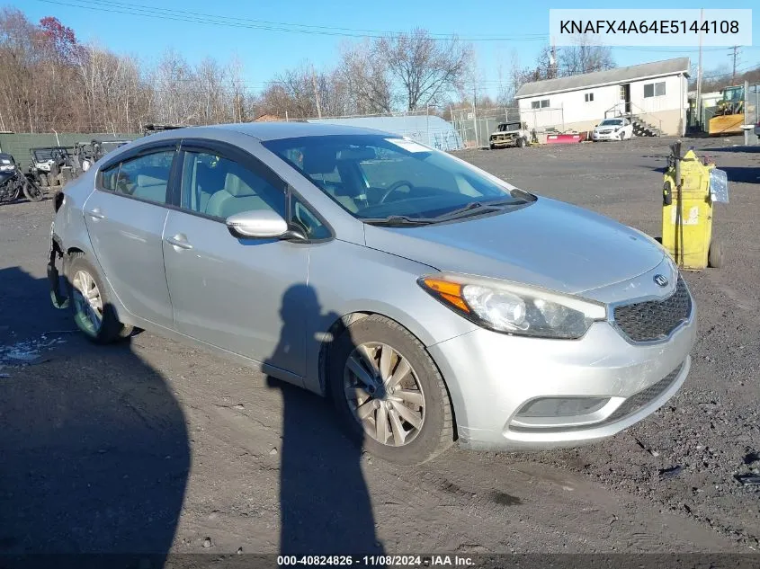 2014 Kia Forte Lx VIN: KNAFX4A64E5144108 Lot: 40824826