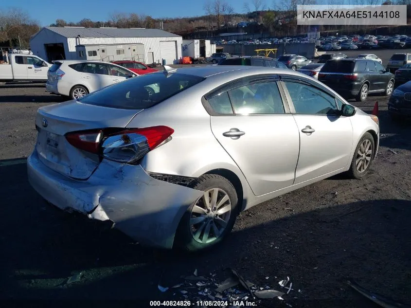 2014 Kia Forte Lx VIN: KNAFX4A64E5144108 Lot: 40824826