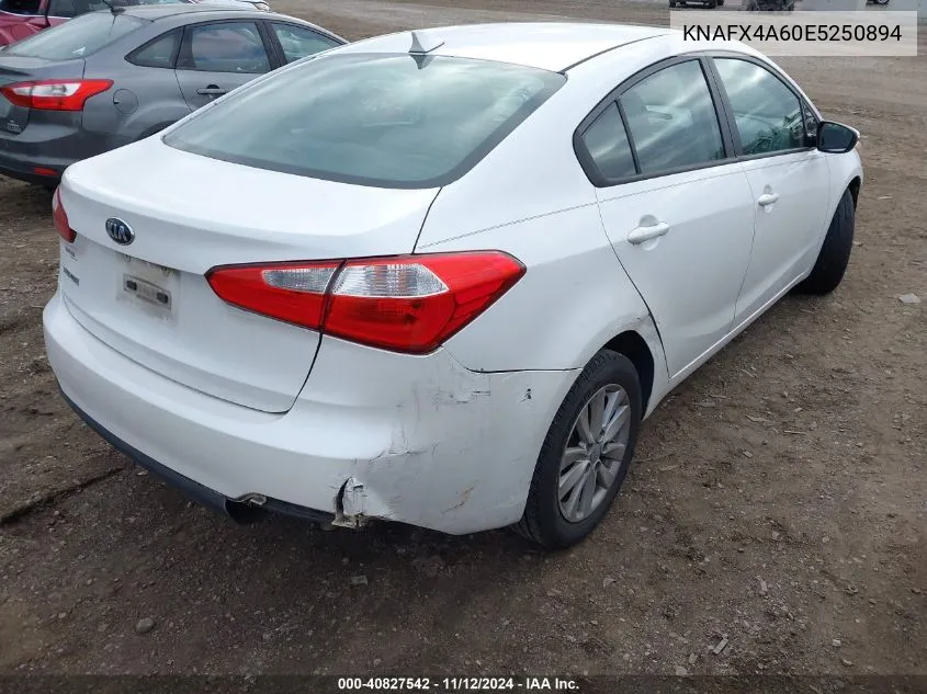 2014 Kia Forte Lx VIN: KNAFX4A60E5250894 Lot: 40827542