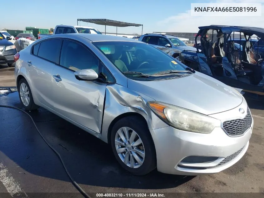 2014 Kia Forte Lx VIN: KNAFX4A66E5081996 Lot: 40832110