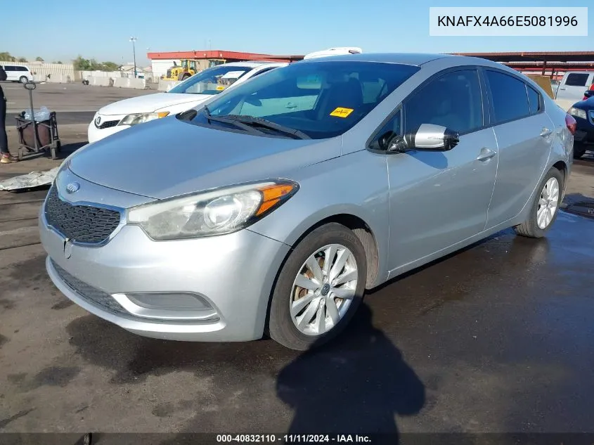 2014 Kia Forte Lx VIN: KNAFX4A66E5081996 Lot: 40832110