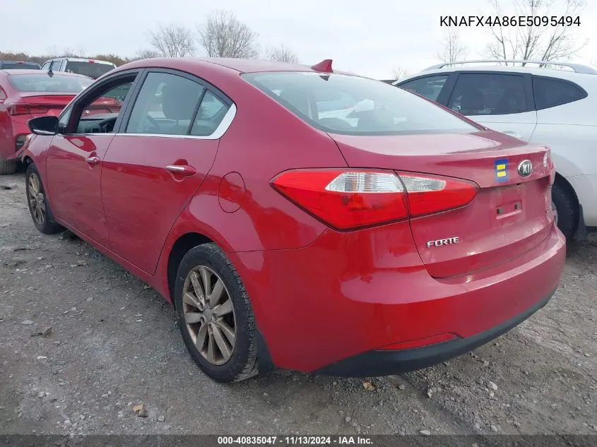 2014 Kia Forte Ex VIN: KNAFX4A86E5095494 Lot: 40835047