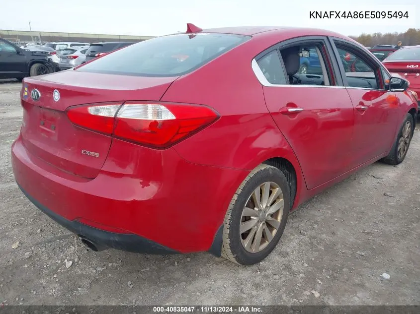 2014 Kia Forte Ex VIN: KNAFX4A86E5095494 Lot: 40835047