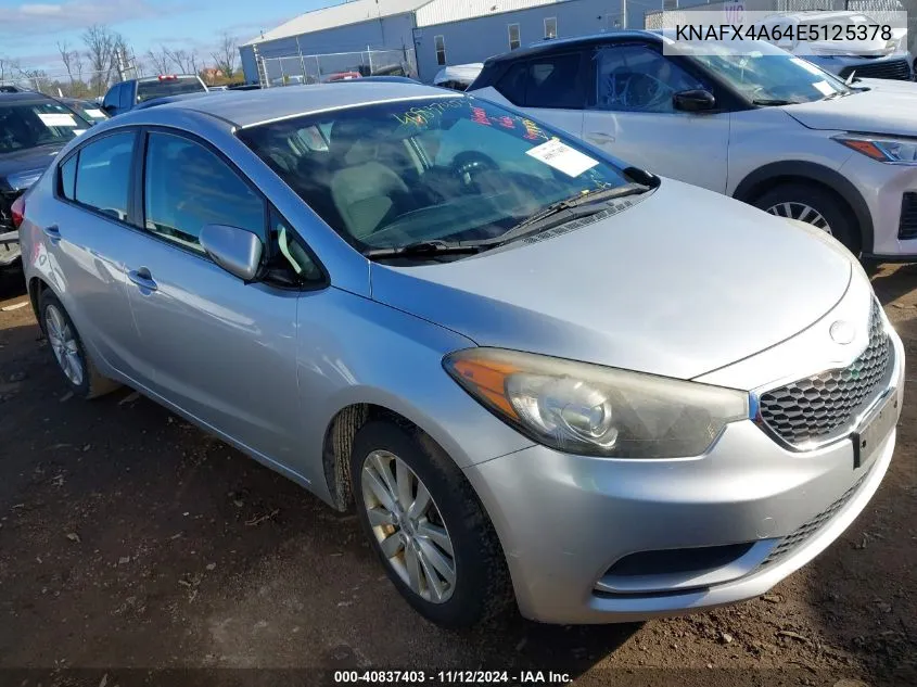 2014 Kia Forte Lx VIN: KNAFX4A64E5125378 Lot: 40837403