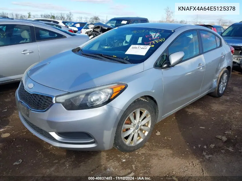 2014 Kia Forte Lx VIN: KNAFX4A64E5125378 Lot: 40837403