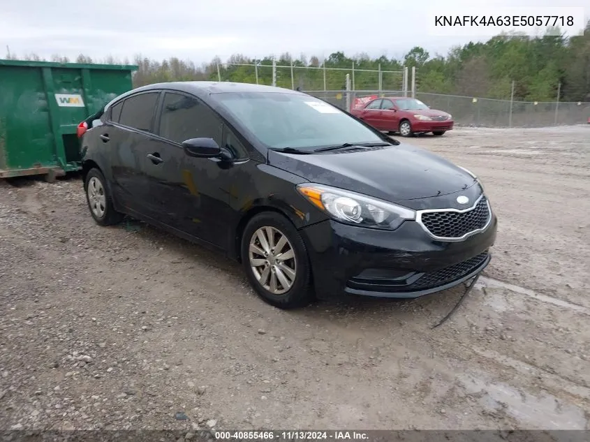 2014 Kia Forte Lx VIN: KNAFK4A63E5057718 Lot: 40855466