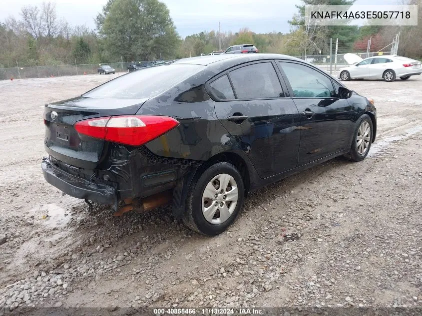 2014 Kia Forte Lx VIN: KNAFK4A63E5057718 Lot: 40855466