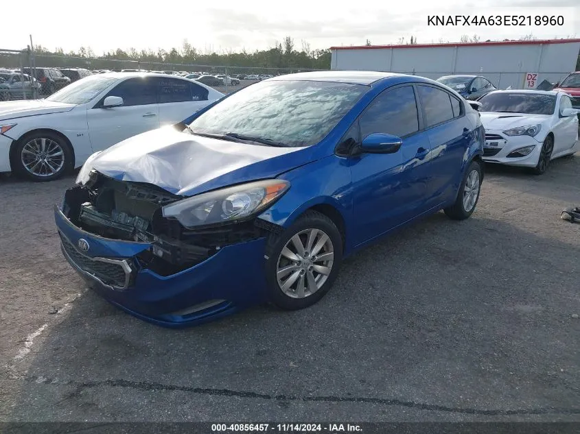 2014 Kia Forte Lx VIN: KNAFX4A63E5218960 Lot: 40856457