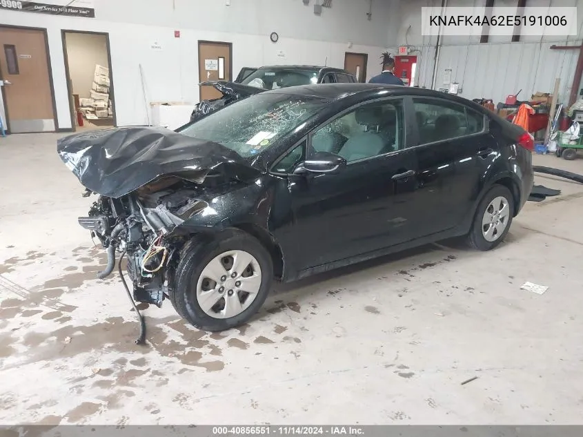 2014 Kia Forte Lx VIN: KNAFK4A62E5191006 Lot: 40856551