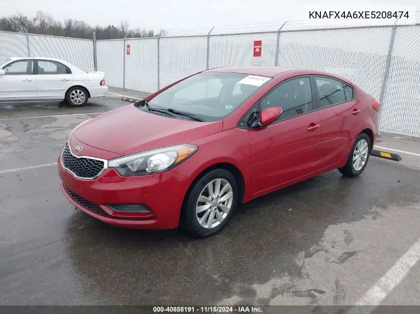 2014 Kia Forte Lx VIN: KNAFX4A6XE5208474 Lot: 40858191