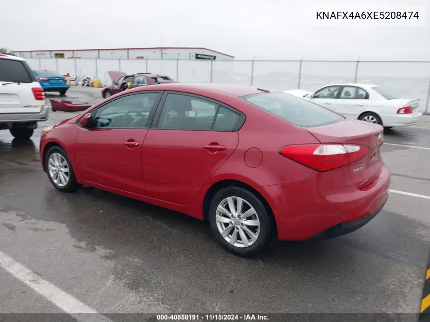 2014 Kia Forte Lx VIN: KNAFX4A6XE5208474 Lot: 40858191