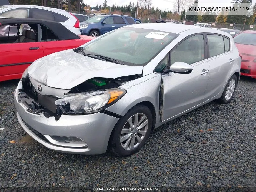 2014 Kia Forte Ex VIN: KNAFX5A80E5164119 Lot: 40861466