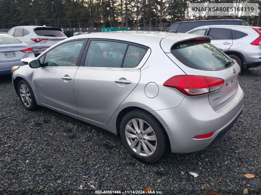 2014 Kia Forte Ex VIN: KNAFX5A80E5164119 Lot: 40861466