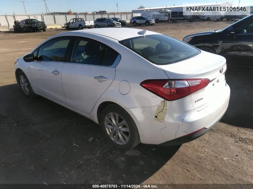 2014 Kia Forte Ex VIN: KNAFX4A81E5106546 Lot: 40875703