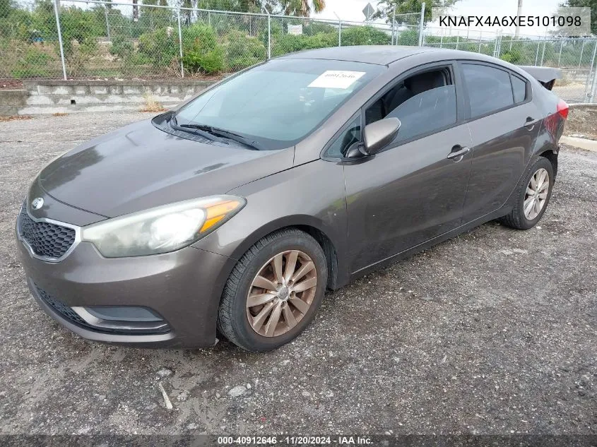 2014 Kia Forte Lx VIN: KNAFX4A6XE5101098 Lot: 40912646