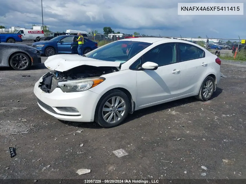 KNAFX4A6XF5411415 2015 Kia Forte