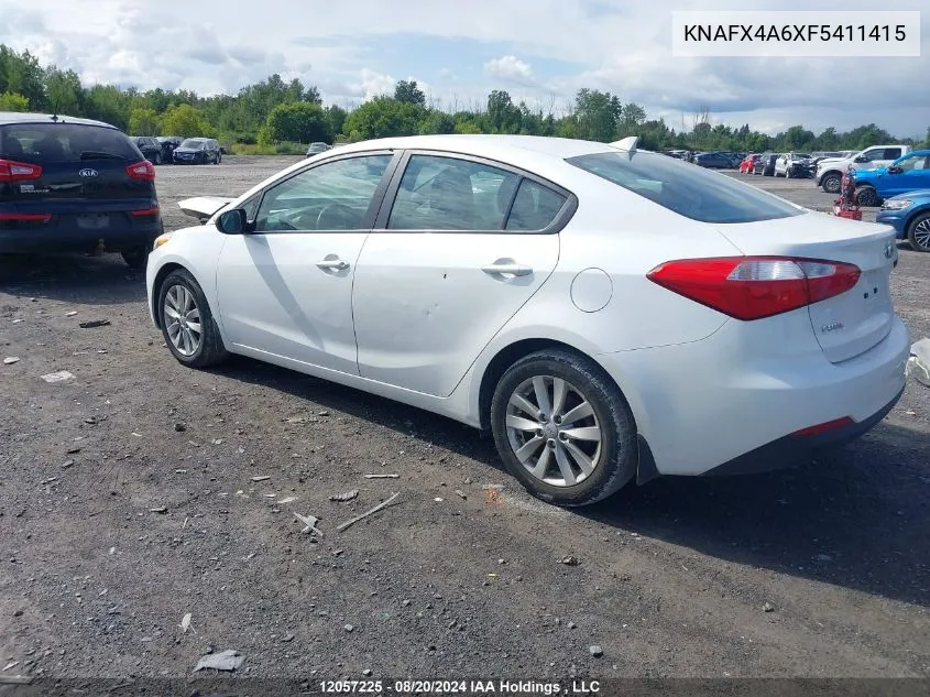 KNAFX4A6XF5411415 2015 Kia Forte