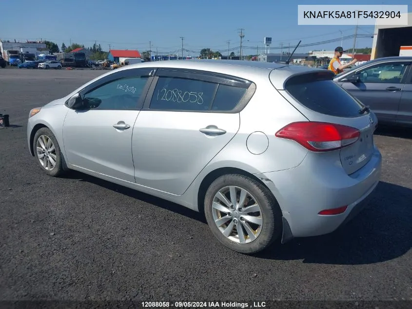 KNAFK5A81F5432904 2015 Kia Forte 5-Door