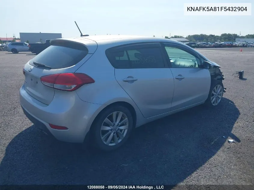 KNAFK5A81F5432904 2015 Kia Forte 5-Door