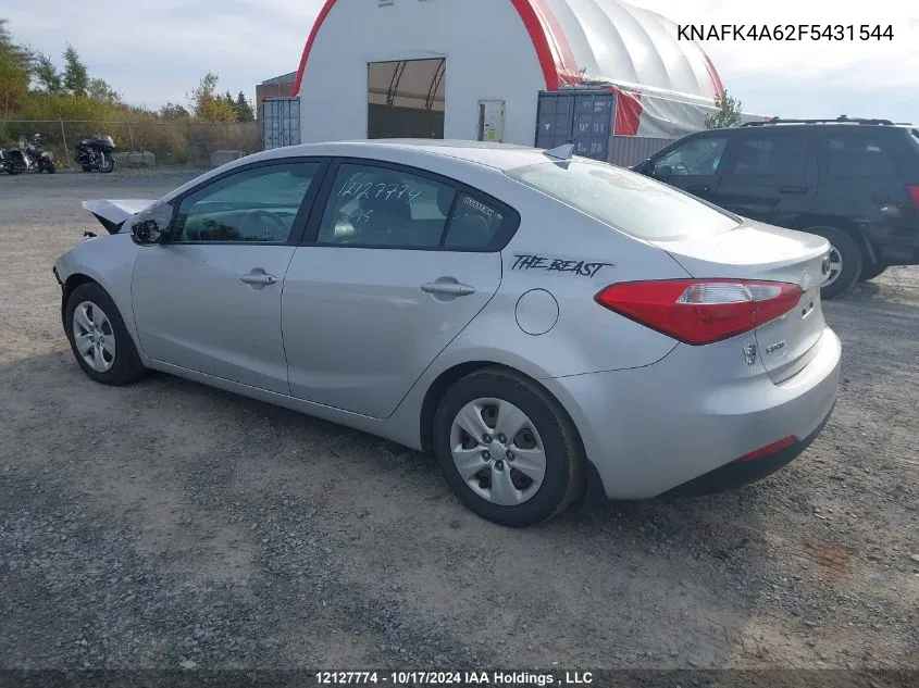 2015 Kia Forte VIN: KNAFK4A62F5431544 Lot: 12127774