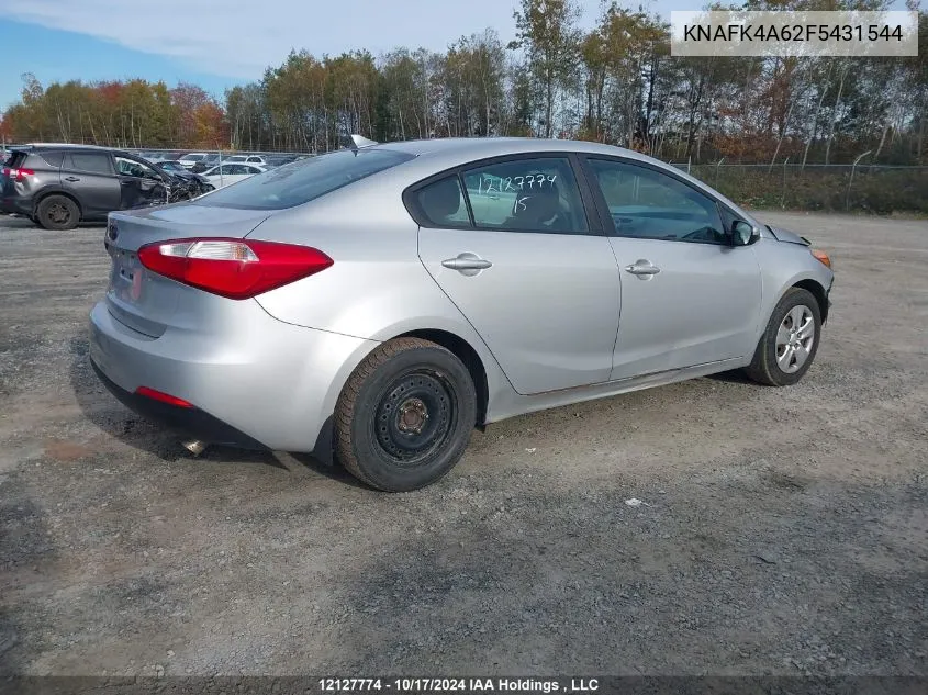 2015 Kia Forte VIN: KNAFK4A62F5431544 Lot: 12127774