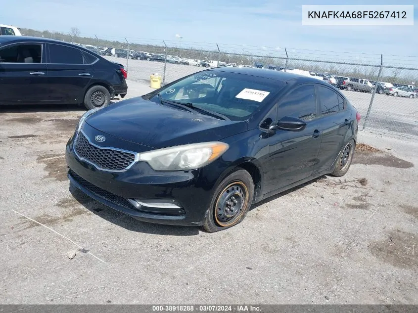 2015 Kia Forte Lx VIN: KNAFK4A68F5267412 Lot: 38918288