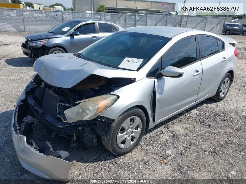 2015 Kia Forte Lx VIN: KNAFK4A62F5386797 Lot: 39675437