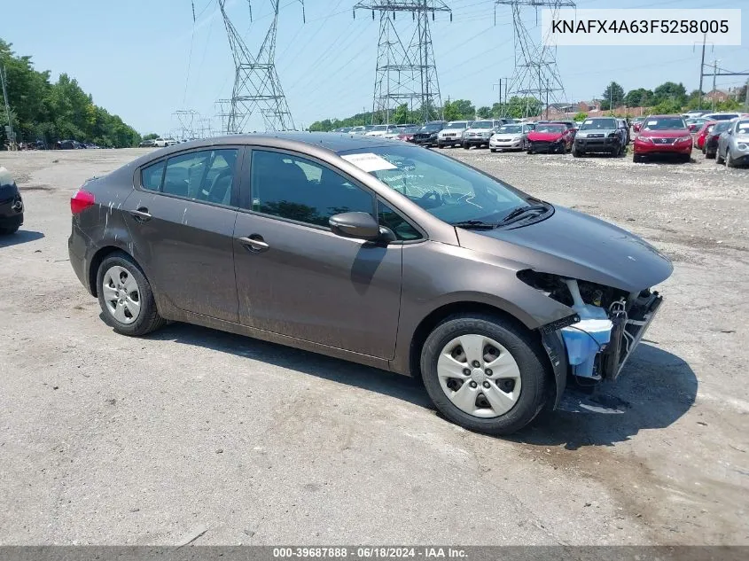 KNAFX4A63F5258005 2015 Kia Forte Lx