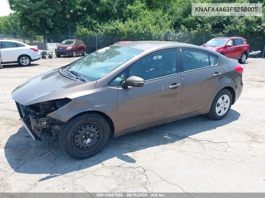 KNAFX4A63F5258005 2015 Kia Forte Lx