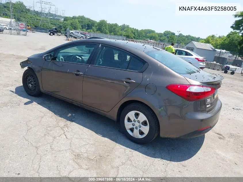 2015 Kia Forte Lx VIN: KNAFX4A63F5258005 Lot: 39687888