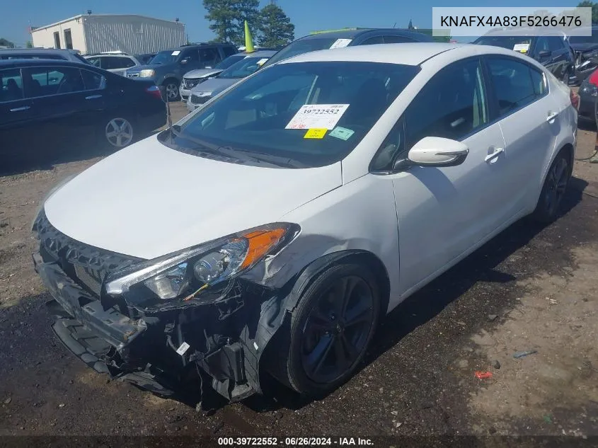 KNAFX4A83F5266476 2015 Kia Forte Ex